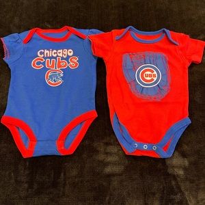 Chicago Cubs 0-3 month onesies